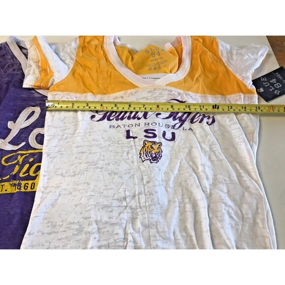 New LSU Tigers Women's T-Shirt Lot M NWT Shirts Geaux Tigers Cute Vintage Look - Picture 6 of 7